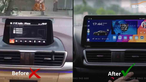 Màn hình DVD Android xe Mazda 3 | Màn nguyên khối 12.3 inch